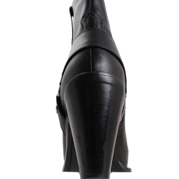 Saint Laurent Curtis Chain Ankle Boots 37.5 7.5 - Picture 5 of 11